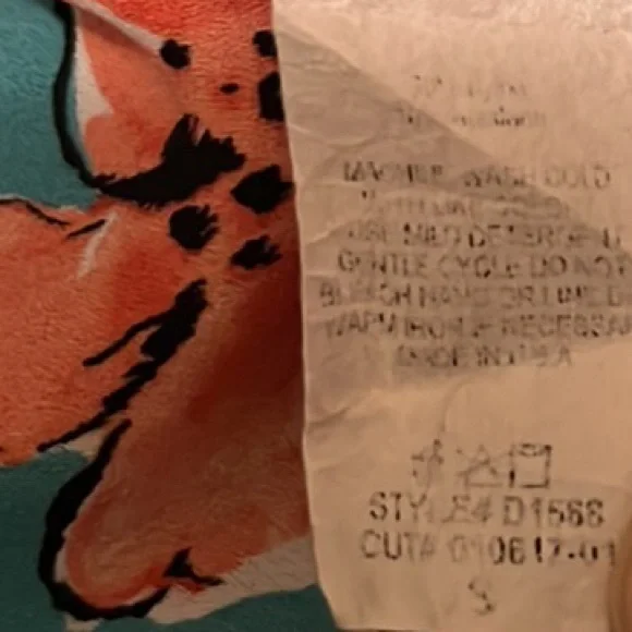 Peach Love, Long Bell Sleeves, Tie Up Neckline, Floral Print Top, Multi, S - Picture 5 of 5